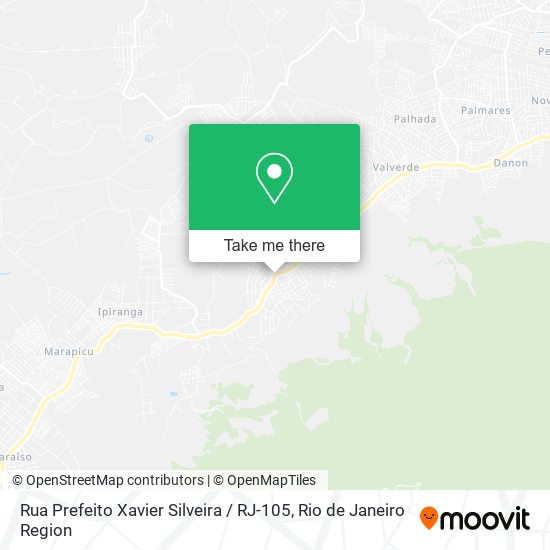 Mapa Rua Prefeito Xavier Silveira / RJ-105