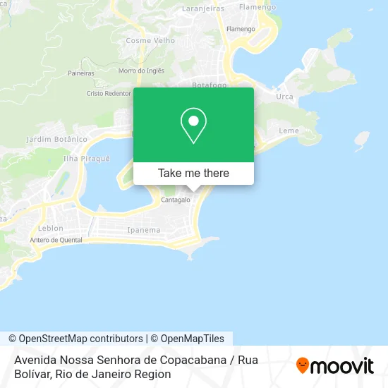 Avenida Nossa Senhora de Copacabana / Rua Bolívar map