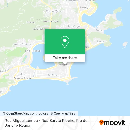 Rua Miguel Lemos / Rua Barata Ribeiro map