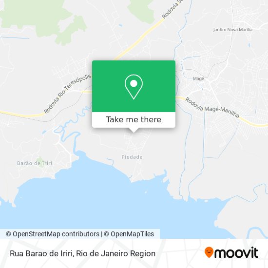Mapa Rua Barao de Iriri