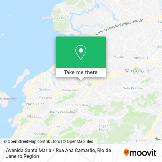 Mapa Avenida Santa Maria / Rua Ana Camarão