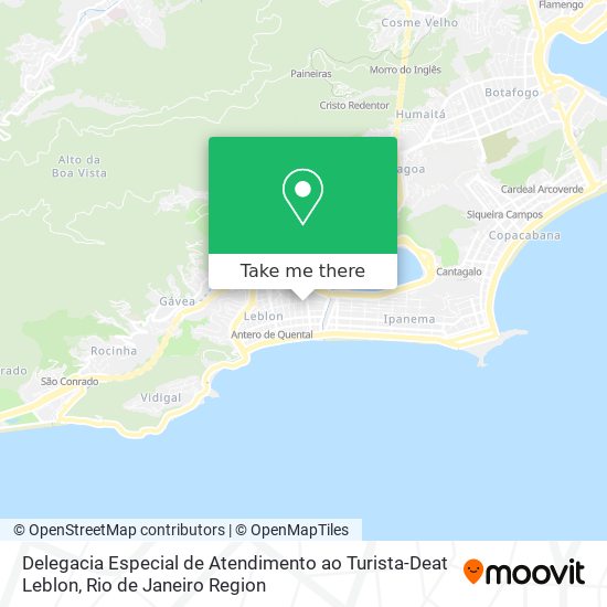 Delegacia Especial de Atendimento ao Turista-Deat Leblon map