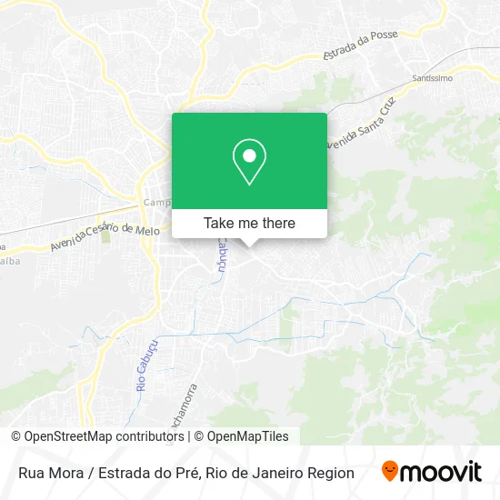 Rua Mora / Estrada do Pré map