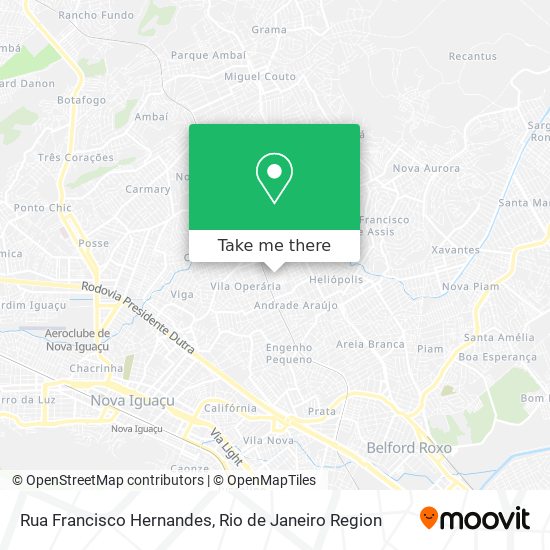Mapa Rua Francisco Hernandes