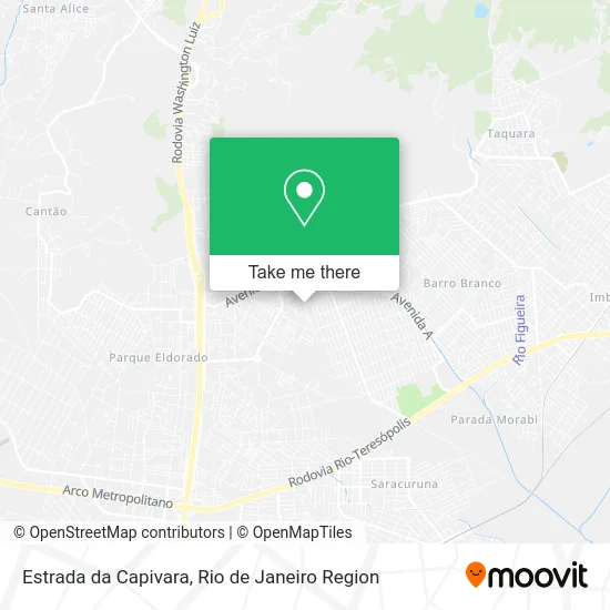 Estrada da Capivara map