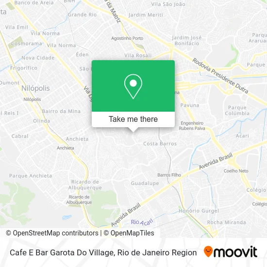 Cafe E Bar Garota Do Village map
