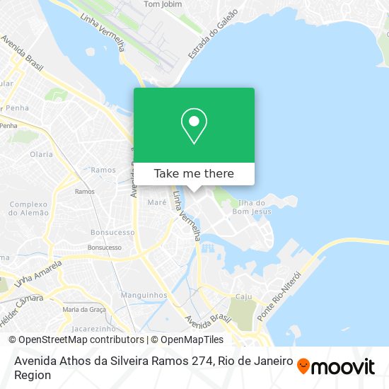 Avenida Athos da Silveira Ramos 274 map