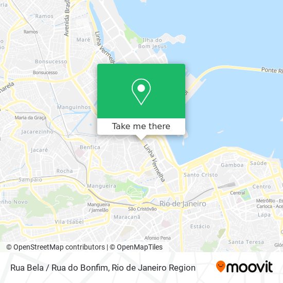 Mapa Rua Bela / Rua do Bonfim