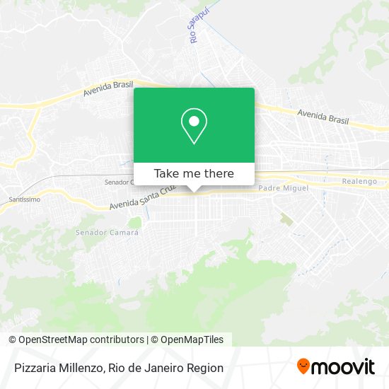 Pizzaria Millenzo map