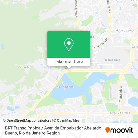 BRT Transolímpica / Avenida Embaixador Abelardo Bueno map