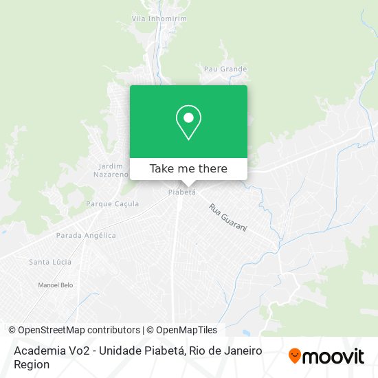 Academia Vo2 - Unidade Piabetá map