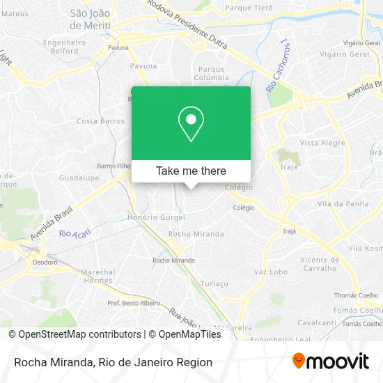 Rocha Miranda map