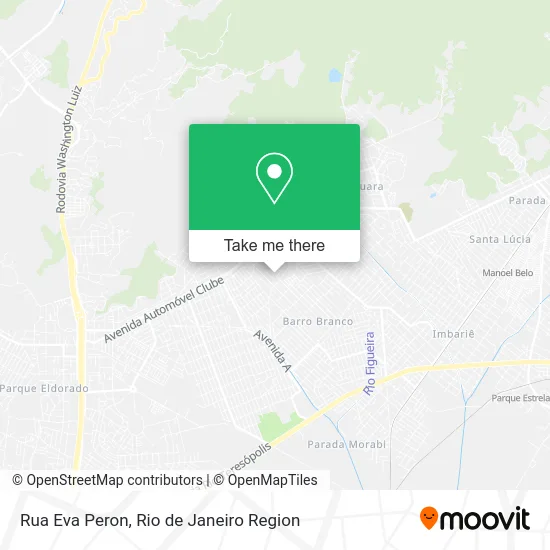 Rua Eva Peron map