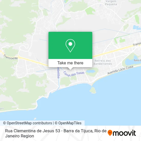 Rua Clementina de Jesus 53 - Barra da Tijuca map