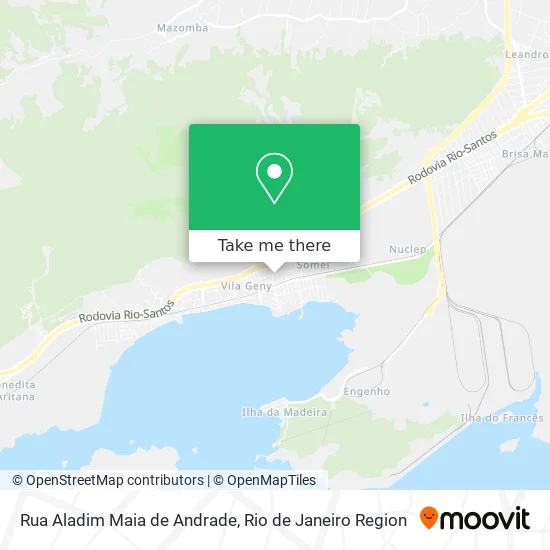 Rua Aladim Maia de Andrade map
