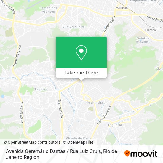 Avenida Geremário Dantas / Rua Luiz Cruls map