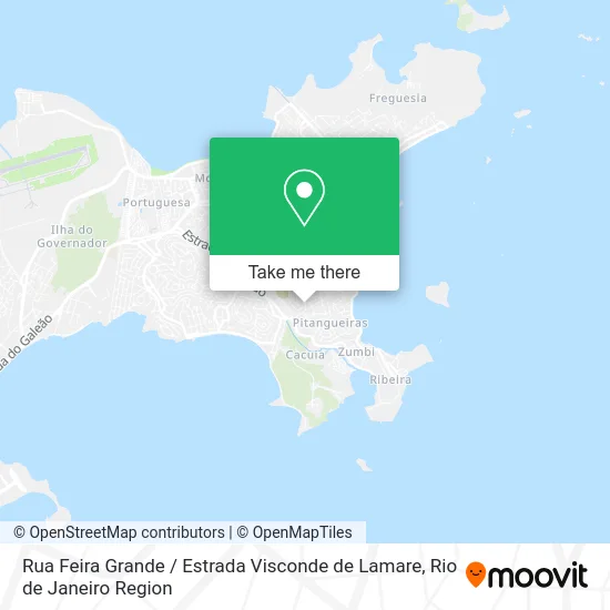 Rua Feira Grande / Estrada Visconde de Lamare map