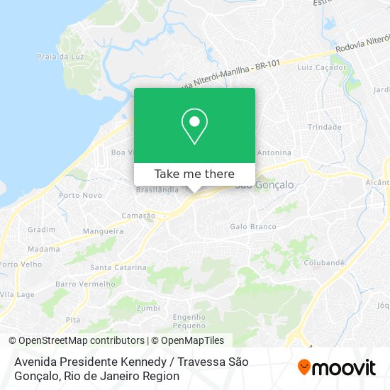 Avenida Presidente Kennedy / Travessa São Gonçalo map