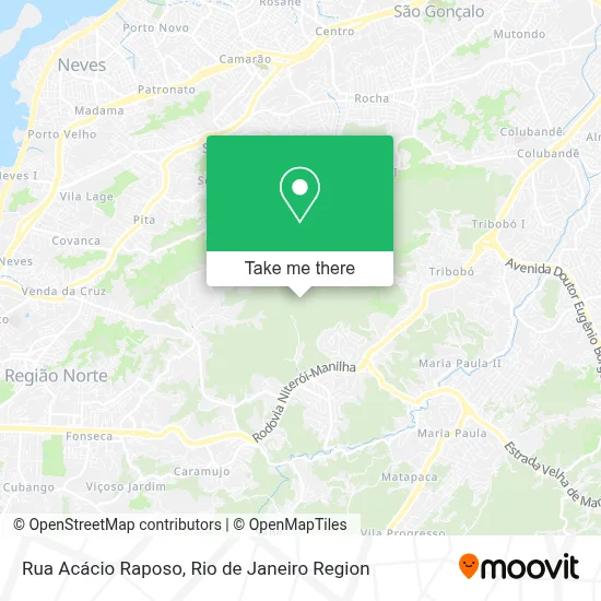 Rua Acácio Raposo map