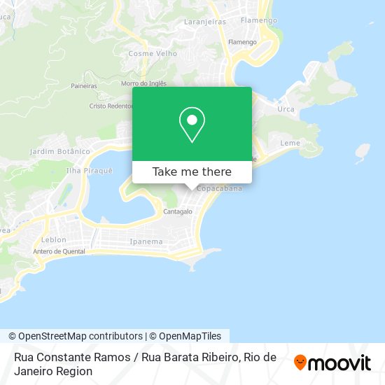 Mapa Rua Constante Ramos / Rua Barata Ribeiro