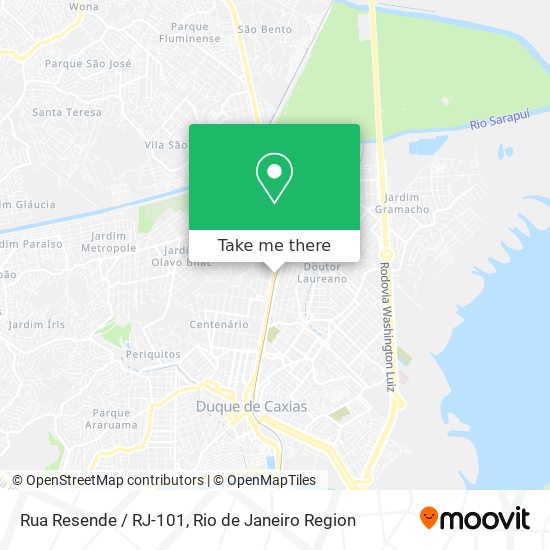 Rua Resende / RJ-101 map