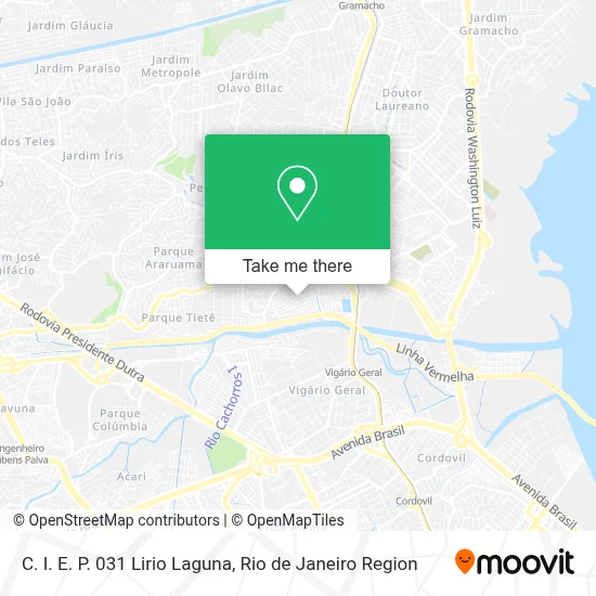 C. I. E. P. 031 Lirio Laguna map