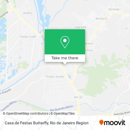 Casa de Festas Butterfly map