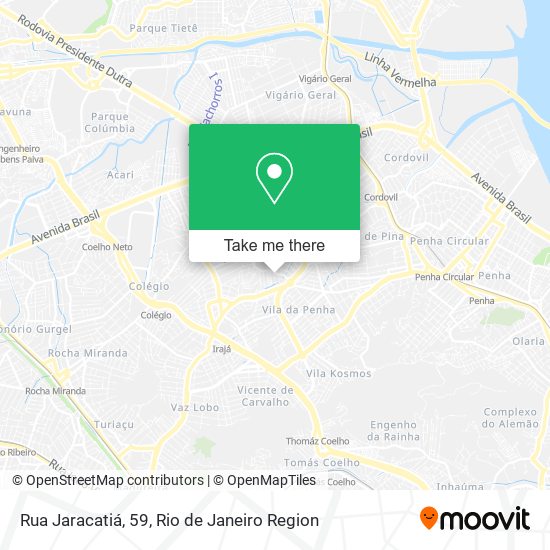 Mapa Rua Jaracatiá, 59