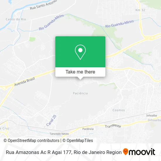 Rua Amazonas Ac R Agai 177 map