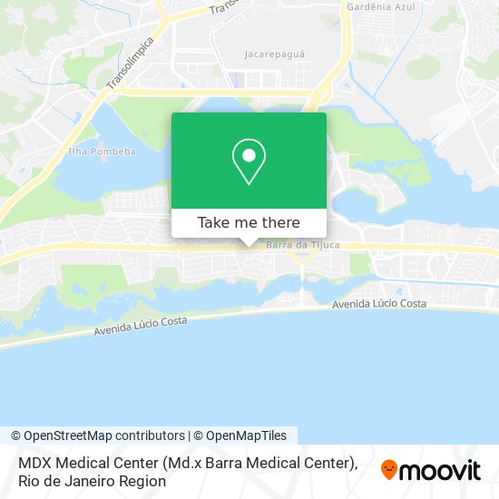 MDX Medical Center (Md.x Barra Medical Center) map