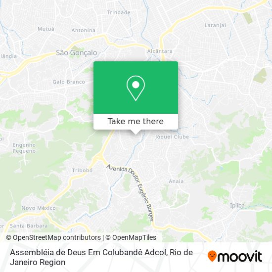 Mapa Assembléia de Deus Em Colubandê Adcol