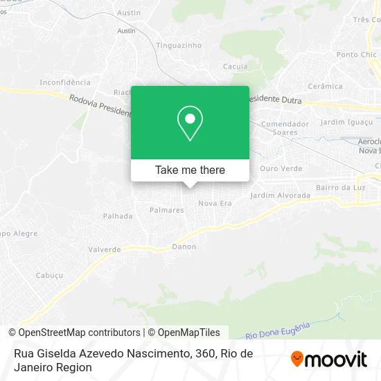 Rua Giselda Azevedo Nascimento, 360 map