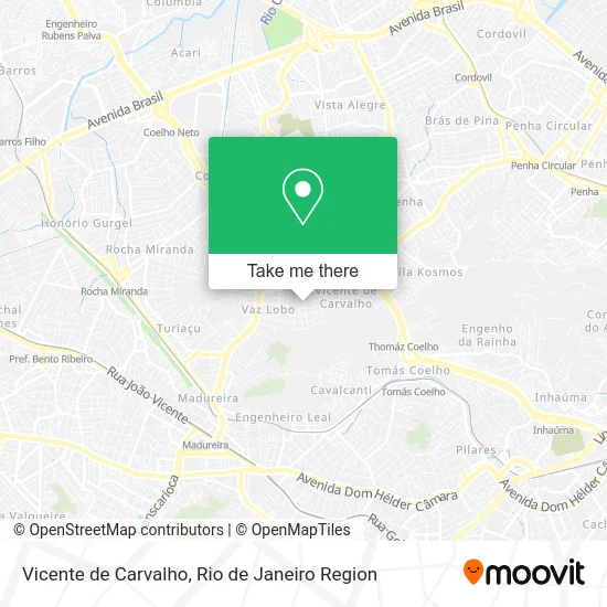 Vicente de Carvalho map