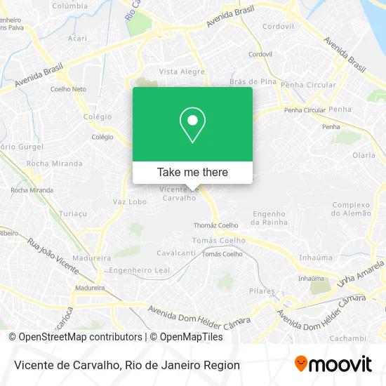 Vicente de Carvalho map