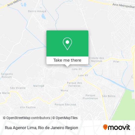 Mapa Rua Agenor Lima