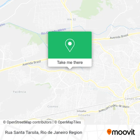 Rua Santa Tarsila map