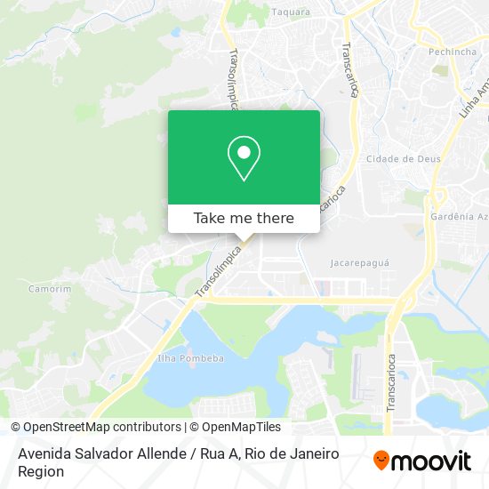 Avenida Salvador Allende / Rua A map