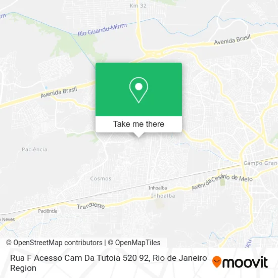 Rua F Acesso Cam Da Tutoia 520 92 map