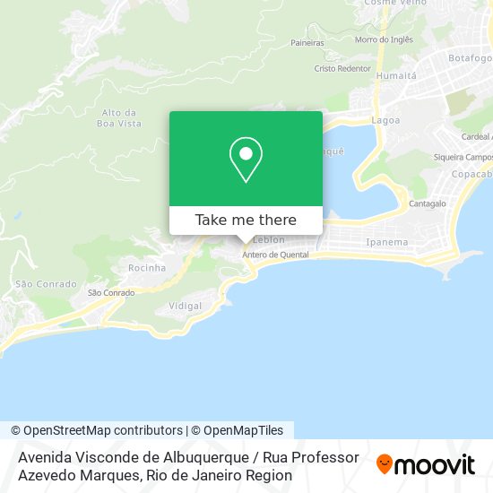 Mapa Avenida Visconde de Albuquerque / Rua Professor Azevedo Marques