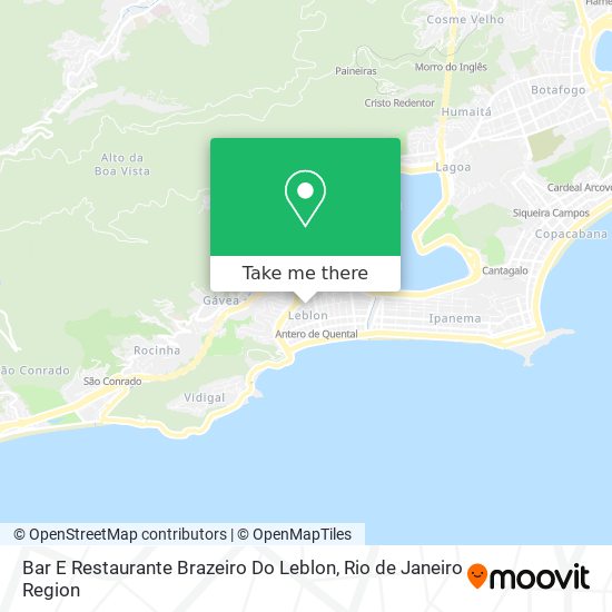 Mapa Bar E Restaurante Brazeiro Do Leblon