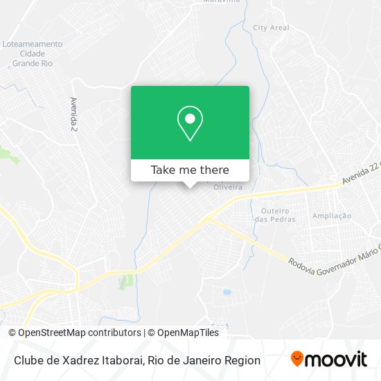 Clube de Xadrez Itaborai map