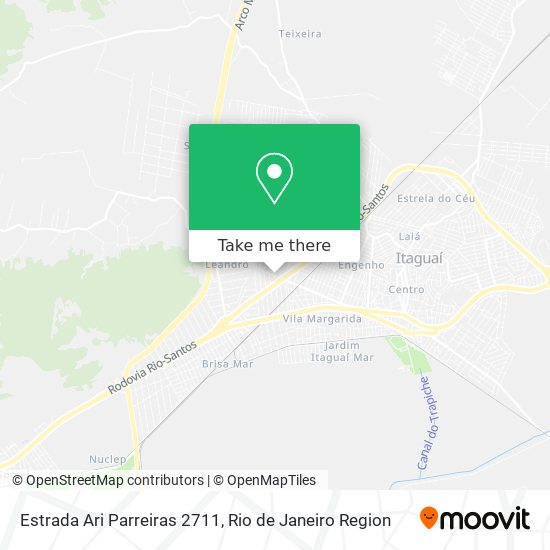 Estrada Ari Parreiras 2711 map