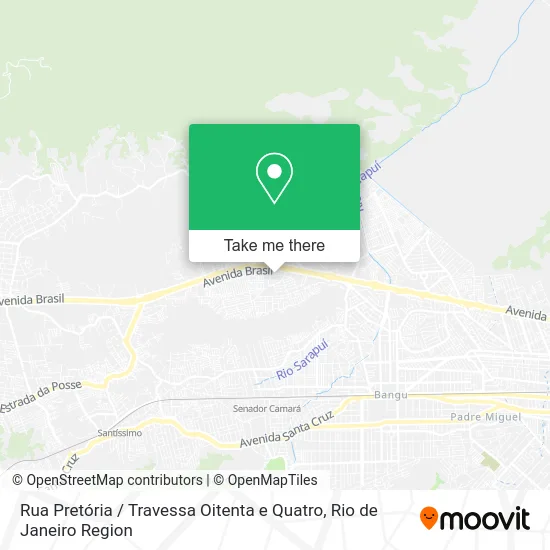 Rua Pretória / Travessa Oitenta e Quatro map
