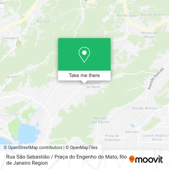 Rua São Sebastião / Praça do Engenho do Mato map