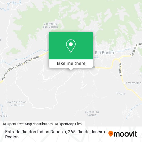 Estrada Rio dos Índios Debaixo, 265 map