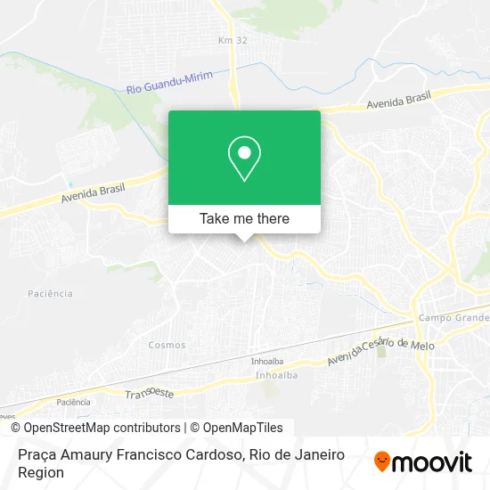 Praça Amaury Francisco Cardoso map