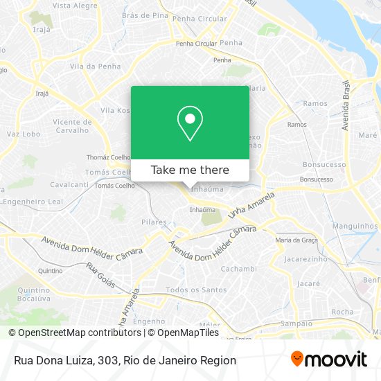 Mapa Rua Dona Luiza, 303