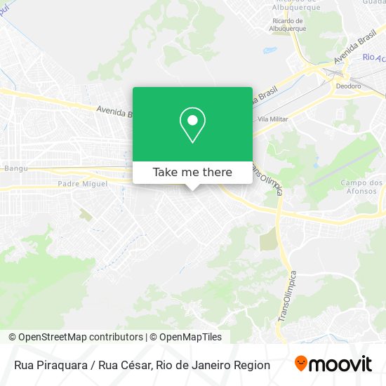 Rua Piraquara / Rua César map