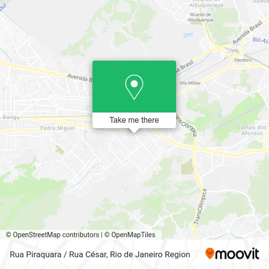 Rua Piraquara / Rua César map