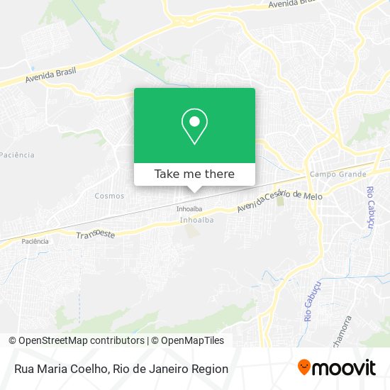 Mapa Rua Maria Coelho